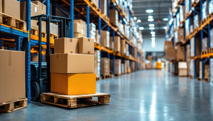 Supply chain management with coordination and tracking, strategic and seamless tones, space for text