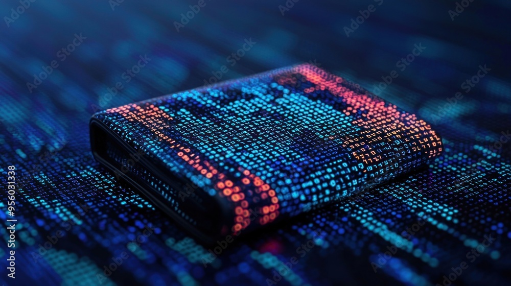 Poster digital code wallet.