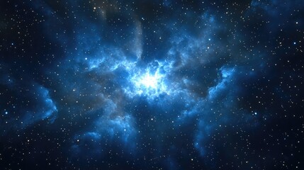 Fototapeta premium 3D rendering of a cartoon style nebula gas cloud in deep outer space