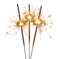 Bright and festive sparkler sticks illuminating the night, perfect for celebrations and special occasions.