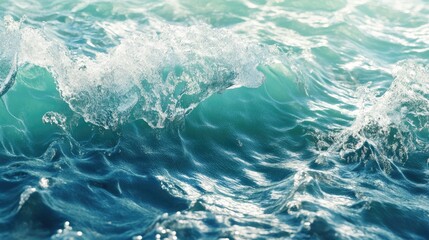 Refreshing wave of clear cool water 3D illustration