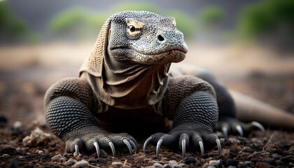 Obraz premium Komodo Dragon in its Natural Habitat