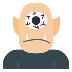 cyclops flat icon