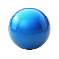 Obraz premium Blue Sphere isolated on transparent background