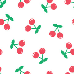 cherry seamless pattern design for background, wallpaper, carpet, textile design, fabric, blanket, blanket for kids, card, wrapping paper, notebook , diary cover, tile design, decoration and etc.