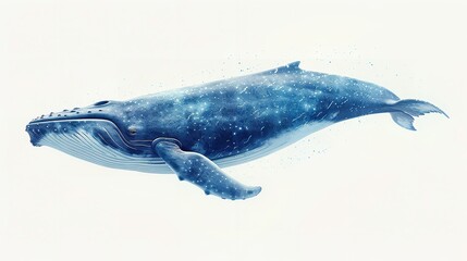 a large blue whale that is jumping in the air