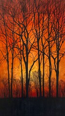 Obraz premium As the sun dips below the horizon casting its final