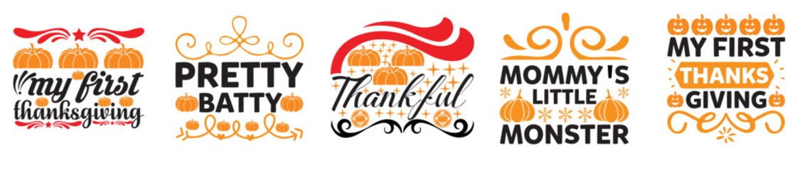 Vibrant Fall Bundle Typography, Labels And Badges Collection Vector Illustration for Infographic, Advertisement, Presentation