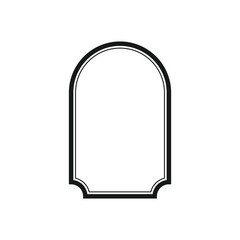 Vintage decorative frame isolated on white background. Vector