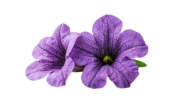 Fototapeta Purple flower of petunia on white background,png