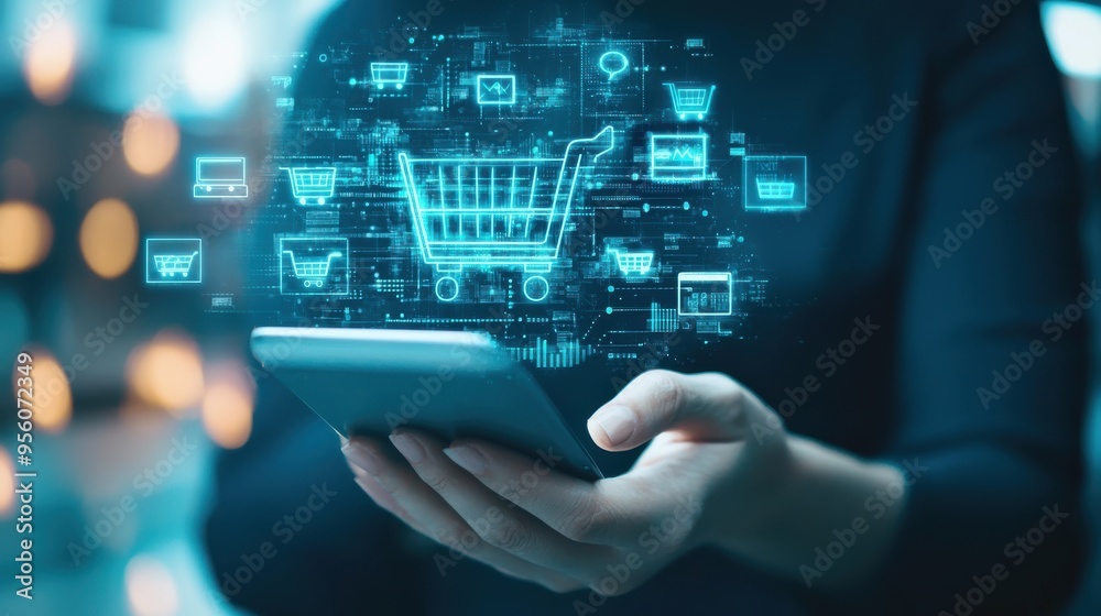 Fototapete 4h ecommerce marketing: strategies to build unbreakable customer loyalty using data and ai