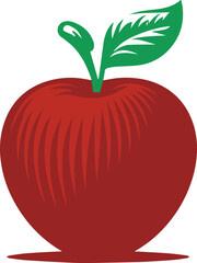 Fresh apple art vector
