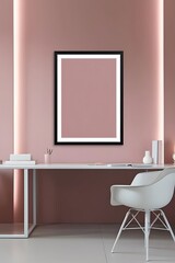 Versatile Frame Mockup for Artists and Designers, Featuring Blank Space for Photos, Posters, or Artwork