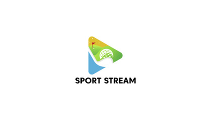 sports streaming vidio logo vector - sports logo