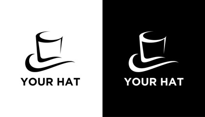 men hat symbol graphic vector logo