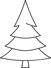 Fototapeta premium christmas tree illustration