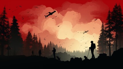 Fototapeta premium International Disaster Reduction Day October 13 Generative AI