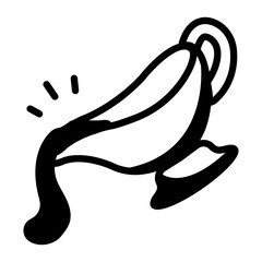 A sketchy style icon of gravy boat 