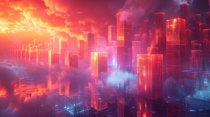 background image of a bar chart , low detail