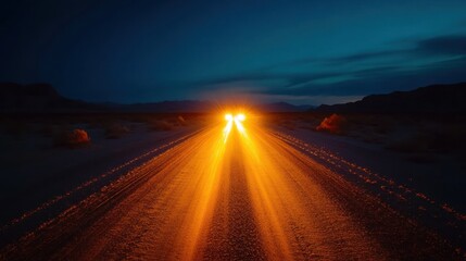 Night Road in the Desert