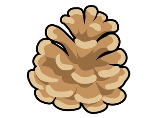 松ぼっくり（黒縁あり）