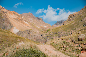 trail in the mountains