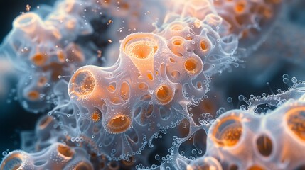 Obraz premium a captivating abstract biology background