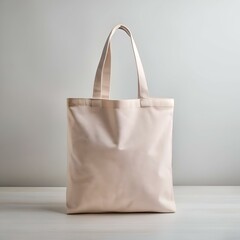 A simple yet versatile. blank canvas tote bag isolated on a white background.