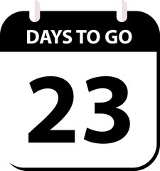 Countdown days left banner. Count time sale. Days to go. Countdown scoreboard timer. Vector illustration.