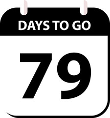 Fototapeta premium Countdown days left banner. Count time sale. Days to go. Countdown scoreboard timer. Vector illustration.