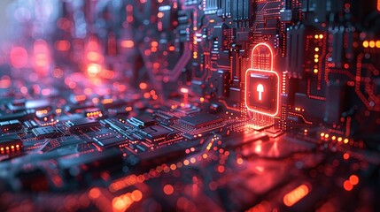  a futuristic cybernetics background