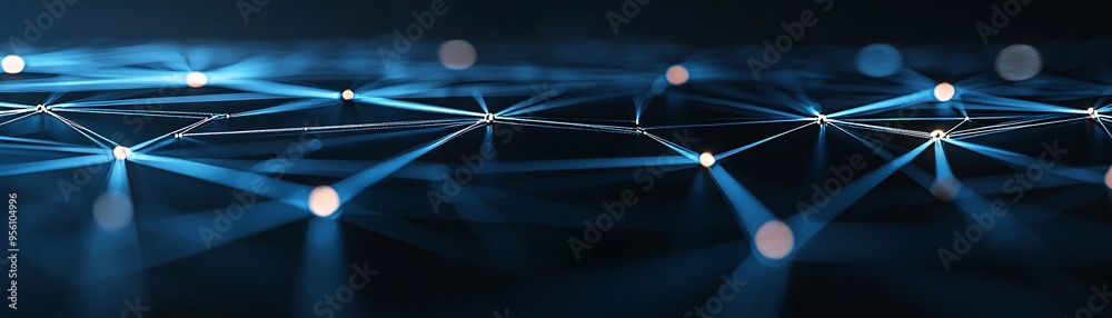 Poster abstract 3d grid representing a website s architecture, backend development visualization, digital i