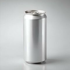Clean and simple. this blank aluminum can mockup is perfect for showcasing your beverage design.