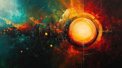 63. A philosophical art piece that uses art to explore abstract concepts, using logic and reason to challenge our understanding of the world.