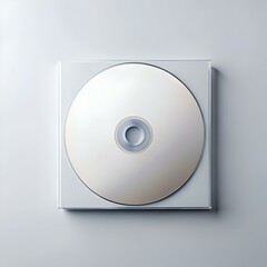 Blank CD in clear plastic case. perfect for showcasing your software. music. or data storage solutions.