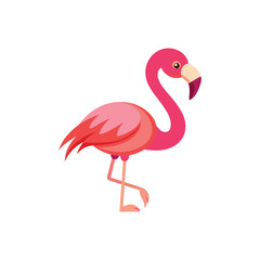 flamingo vector art and illustration and black color