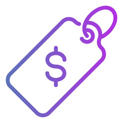 price tag Gradient icon