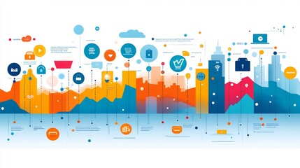 Ecommerce strategy infographic customer journey sales funnels and optimization tactics