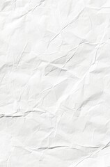 Obraz premium Crumpled White Paper Texture with Deep Creases and Shadows