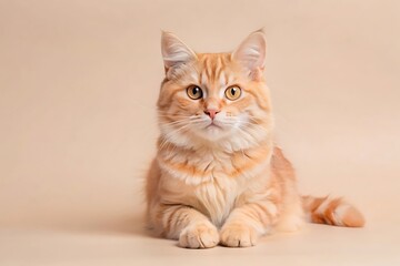 Fototapeta premium Beautiful Cute Orange Cat