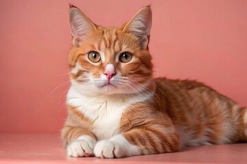Fototapeta premium Beautiful Cute Orange Cat