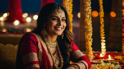 Obraz premium Diwali background