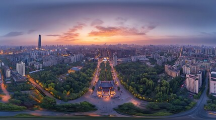 Aerial photos of Chinese scenery, natural scenery
