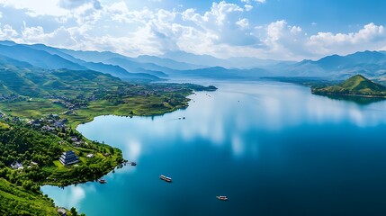 Obraz premium Aerial photos of Chinese scenery, natural scenery