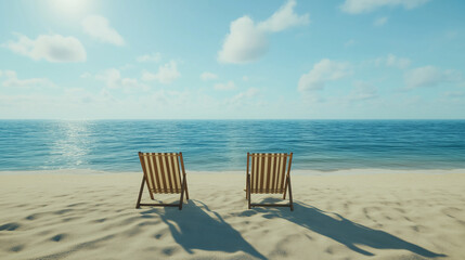 chairs on the beach, beach chair on the beach, chairs on the beach, two chairs on the beach