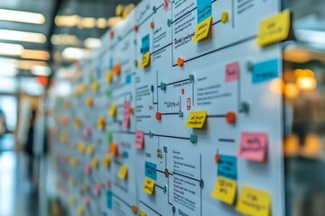 Business plan with a detailed action plan and timeline, structured company goals.