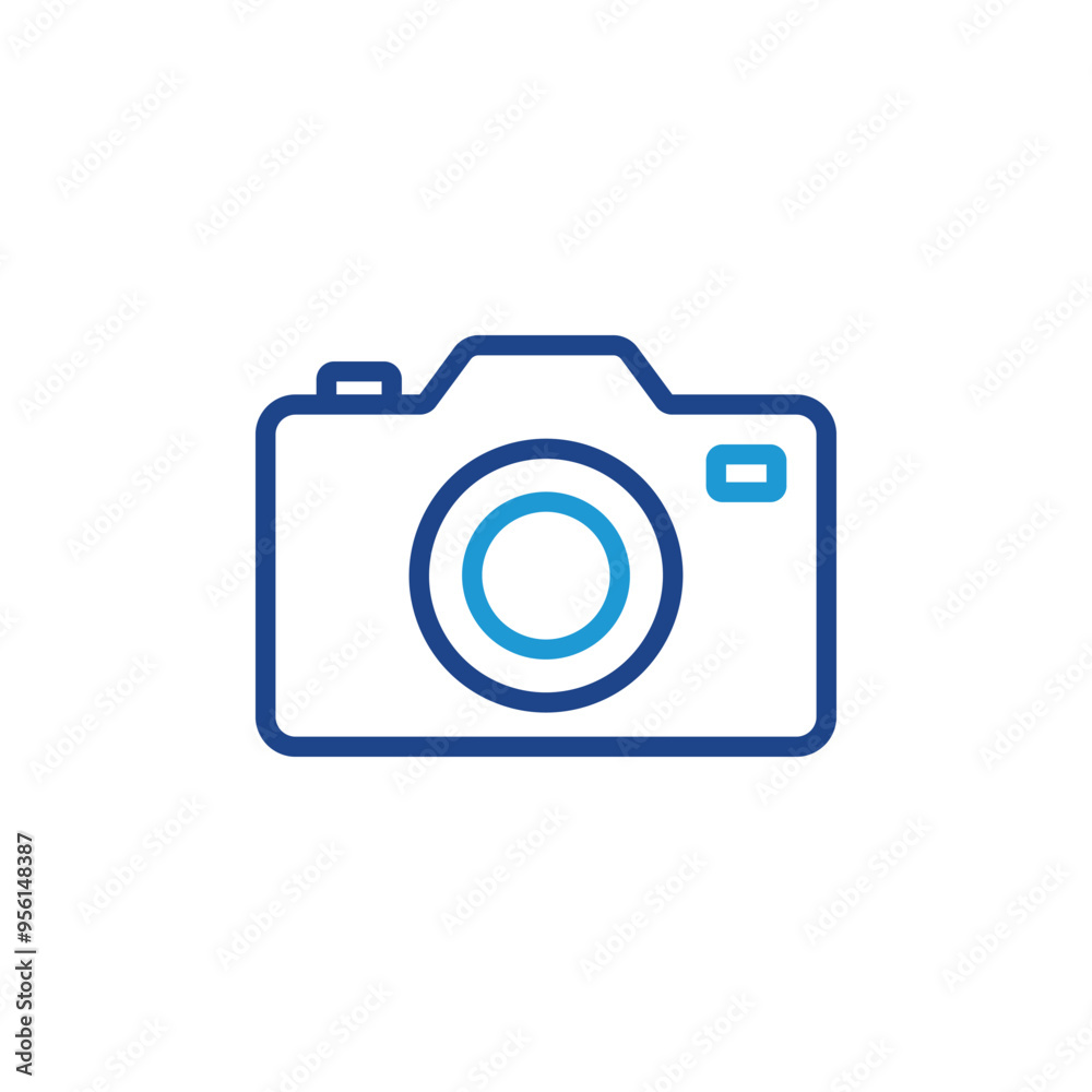 Poster camera icon vector for web site computer and mobile app