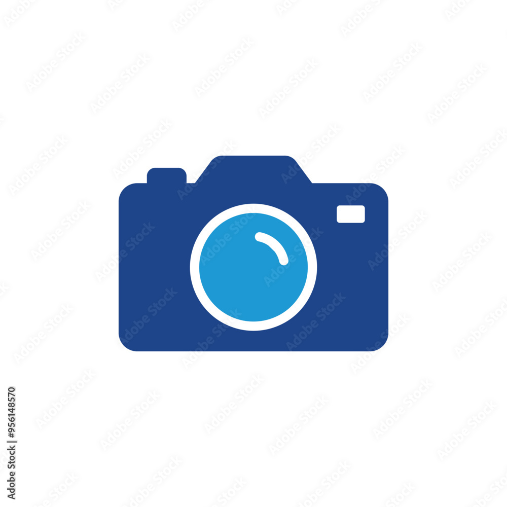 Poster camera icon vector for web site computer and mobile app