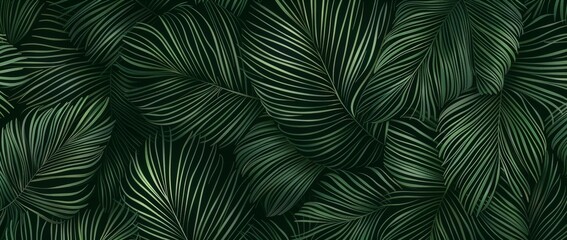 A green leafy background with a few leaves in the foreground