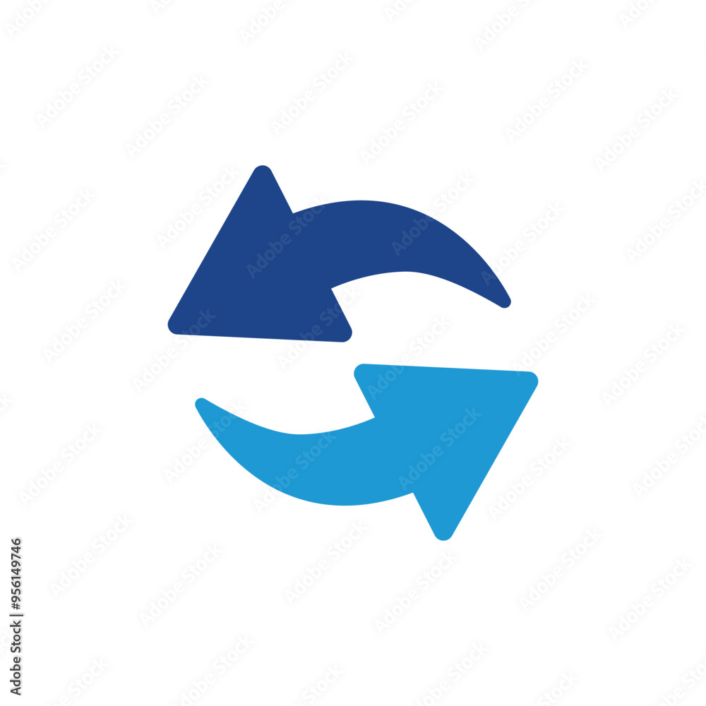 Poster reload icon, refresh symbol vector for web site computer and mobile app